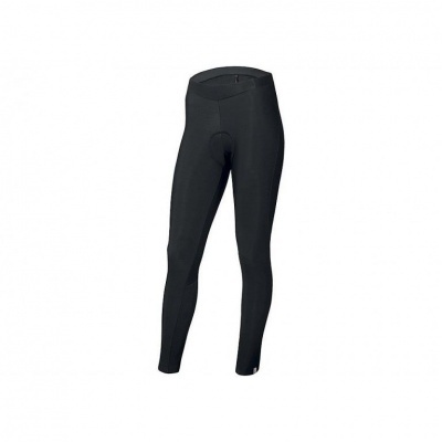 Leggings pretas com painel acolchoado em fundo branco