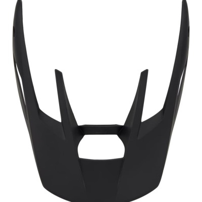 Pala de capacete preta angular com recorte central