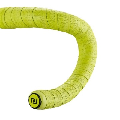 Rolo de fita amarela para guiador de bicicleta com textura perfurada