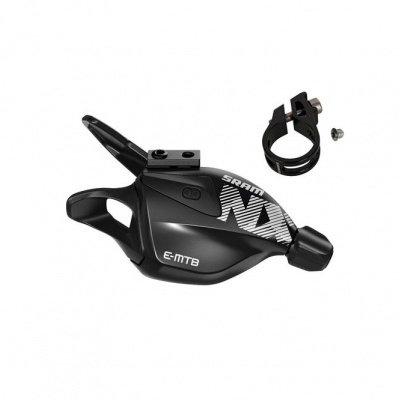 Manete de mudança de bicicleta SRAM NX E-MTB preto com anel de fixação