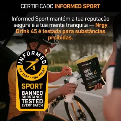 Ciclista prepara bebida com produto NRGY DRINK 45 testado para substâncias proibidas