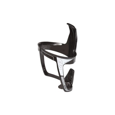 Suporte para garrafa de bicicleta preto e cinza com texto PRX e FIREFLY