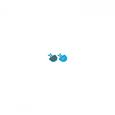 Dois pequenos objetos azuis sobre fundo branco