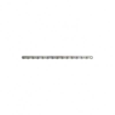 Corrente metálica prateada de bicicleta