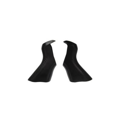 Punhos pretos texturizados para guiador de bicicleta