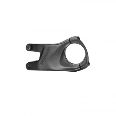 Suporte de guiador de bicicleta preto em alumínio com gravação SPECIALIZED.