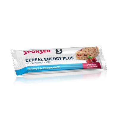 Barra de cereais SPONSER CEREAL ENERGY PLUS sabor cranberry