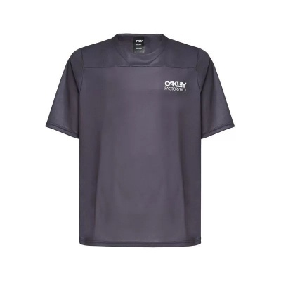 T-shirt cinza escuro Oakley com texto branco no peito