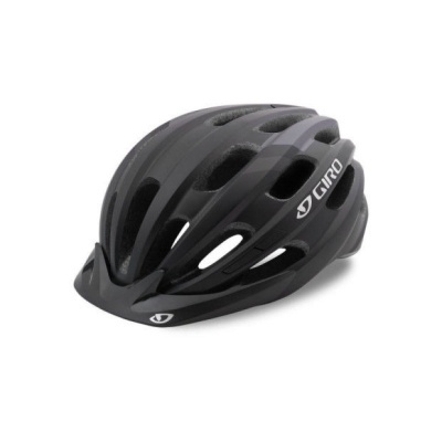 Capacete preto para bicicleta GIRO com aberturas para ventilação