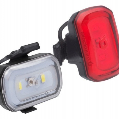 Conjunto de luzes para bicicleta branca dianteira e vermelha traseira