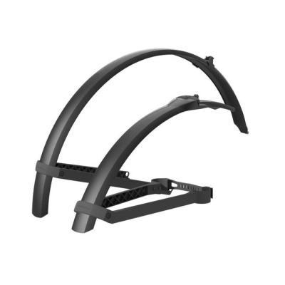 Conjunto de guarda-lamas pretos para bicicleta