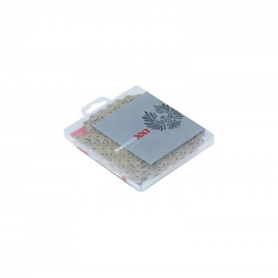 Conjunto de guardanapos de tecido bege com padrão e etiqueta cinzenta