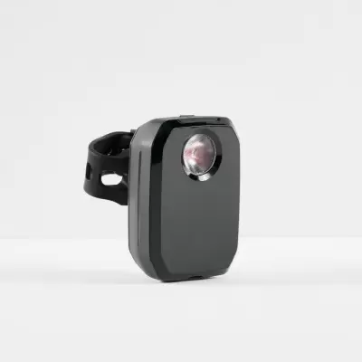 Lanterna LED preta com suporte ajustável