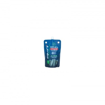 Pacote azul escuro de bebida tgurt com tampa branca e texto Seal Energy