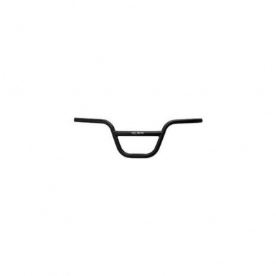 Guiador de bicicleta preto com texto 'FLY BIKES' em fundo branco