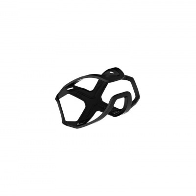 Suporte de garrafa para bicicleta preto em fundo branco