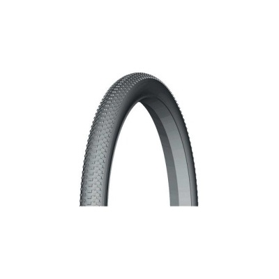 Pneu de bicicleta preto com padrão texturizado