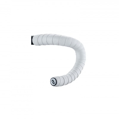 Punho para guiador de bicicleta branco com revestimento em espuma texturizada