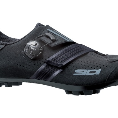 Sapatilha ciclismo preta Sidi com fecho roldana e tira elástica