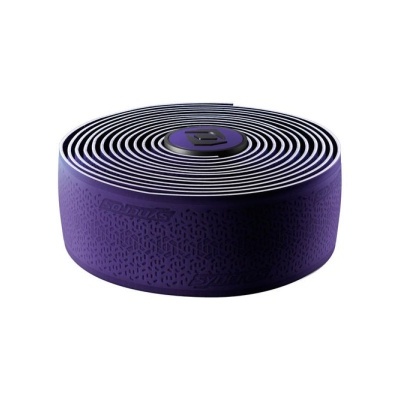 Fita de guiador roxa enrolada em espiral