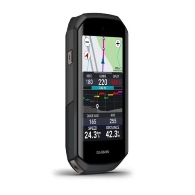 Dispositivo Garmin de navegação com ecrã em cores e corpo preto