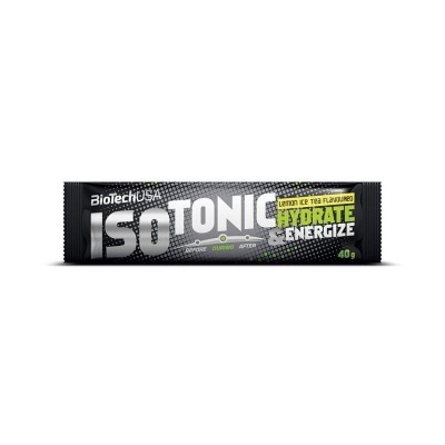 Embalagem preta BioTechUSA Isotonic Lemon Ice Tea 40g
