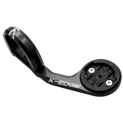 Suporte para computador de bicicleta preto K-EDGE com montagem para parafusos