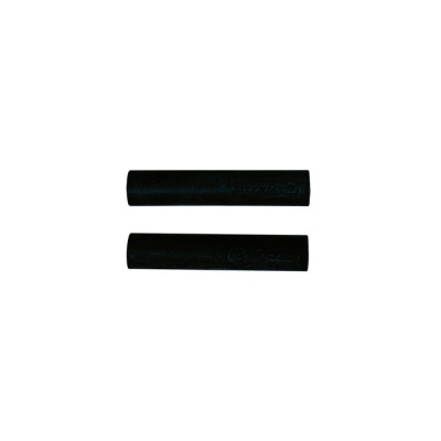 Punhos pretos de borracha para bicicleta