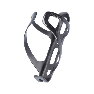 Suporte de bidão para bicicleta preto com texto SYNCROS