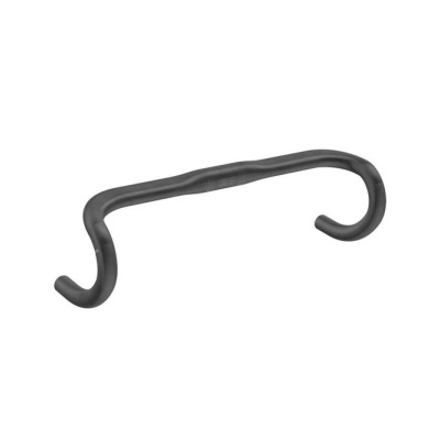 Guiador preto para bicicleta de estrada em forma curva