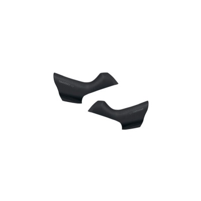 Punhos pretos para guiador de bicicleta com textura.