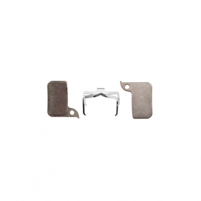 Pastilhas de freio metálicas para bicicleta com mola central