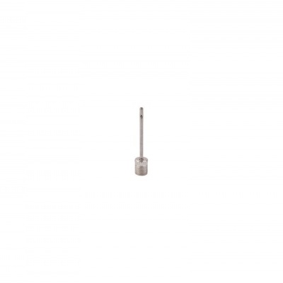 Escova metálica pequena com cabo fino e base redonda