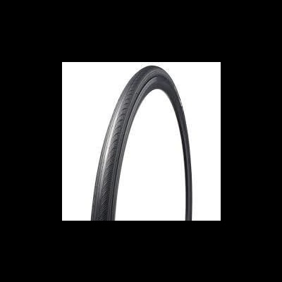 Pneu de bicicleta preto com padrão de frisos em ondulação