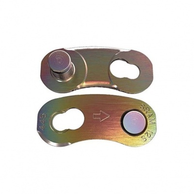 Conjunto de duas peças metálicas cromadas com botões e aberturas em forma de gota