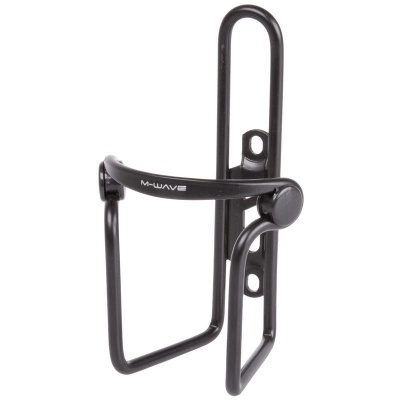 Suporte para garrafa de bicicleta metálico preto M-WAVE