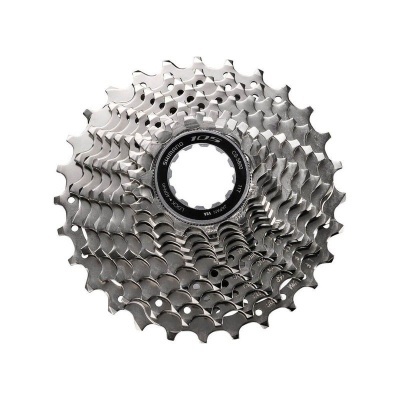 cassete de bicicleta Shimano 105 em aço inoxidável com várias engrenagens