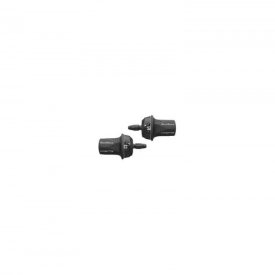 Par de botões de fone auricular sem fios pretos