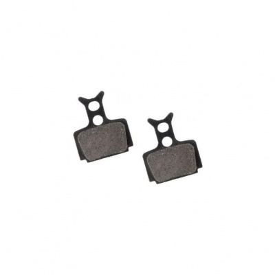 Par de pastilhas de travão para bicicleta cinza com suporte preto