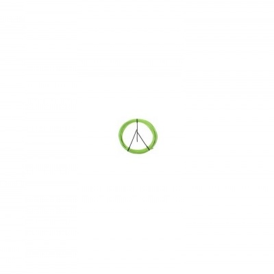 Relógio de parede com aro verde e fundo branco