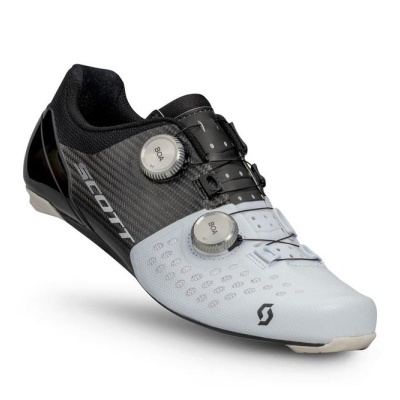 Sapatilha de ciclismo Scott em preto e cinza com ajuste BOA