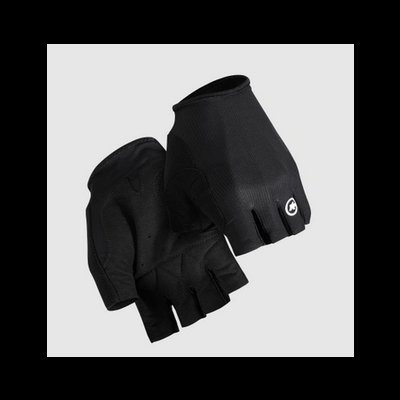 Par de luvas de ciclismo pretas sem dedos