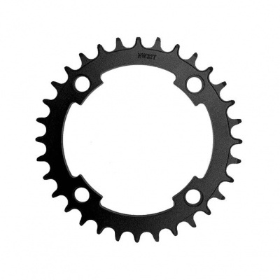 Coroa para bicicleta preta de metal com 32 dentes