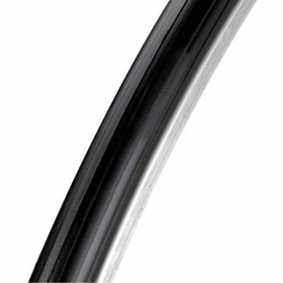 Pneu de bicicleta preto com faixa lateral cinza clara