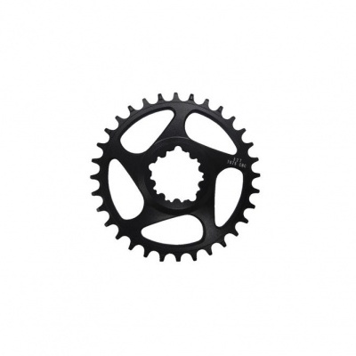 coroa dentada preta para bicicleta com 32 dentes e texto 32T AL7075 CNC