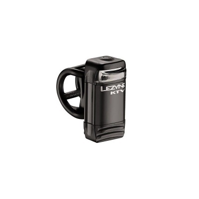 Lanterna preta para bicicleta Lezyne KTV com suporte e botão