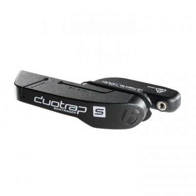 Suporte para ciclocomputador Bontrager DuoTrap S preto em fundo branco