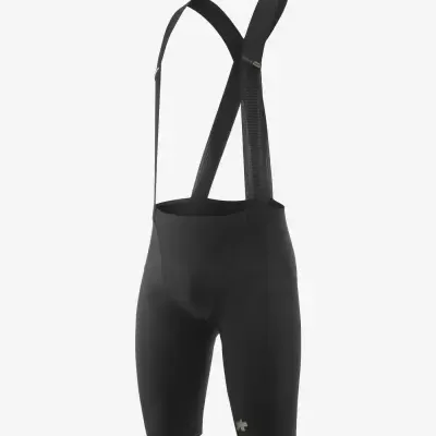 Calções de ciclismo pretos com alças ajustáveis