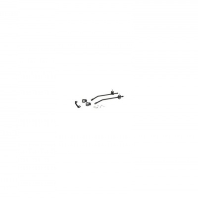 Peças metálicas e plásticas pequenas em fundo branco