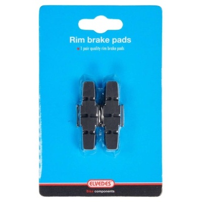 Conjunto de pastilhas de travão para aro embaladas em cartão azul